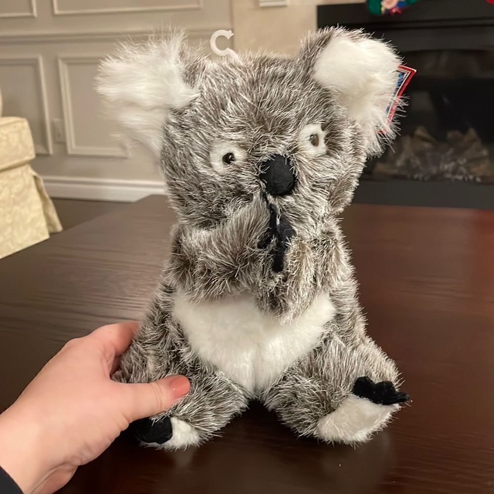 Terra Nova by GANZ Vintage 1995 Greg Koala Bear with Velcro Hands NWT 11” long